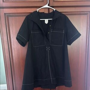 Maeve Black Mini Dress